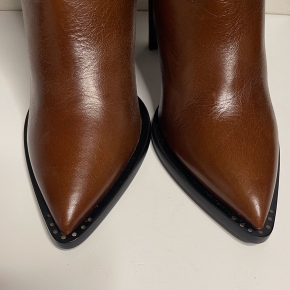 NWT $790 KATE CATE 8 Princesa Kate Boots Polished Calf Nappa Leather Western - Picture 2 of 5